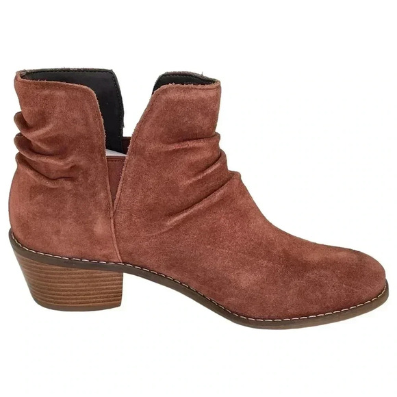 Cole Haan Alayna Mahogany Suede Leather Womens Ankle Boots Size 5.5M - Picture 2 of 11